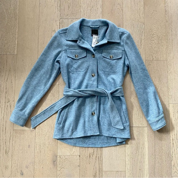 NWT Reitman’s Super Soft Light Blue Shacket - Picture 1 of 9